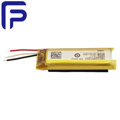 Rechargeable Lithium Ion Battery Pack , Bluetooth Headset Battery 510mAh 3.8V ODM